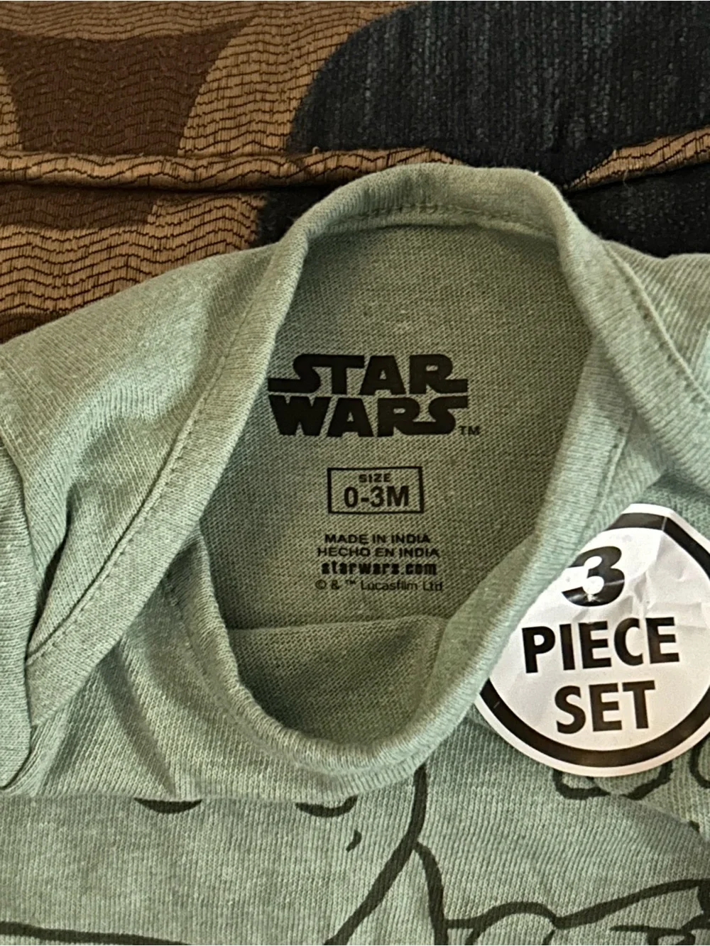 Star Wars Baby Grogu Bodysuit Set - Gray & Green